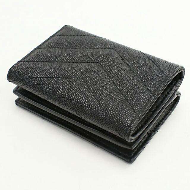 SAINT LAURENT 中古 サンローラン 三つ折り財布 レディース ブランド