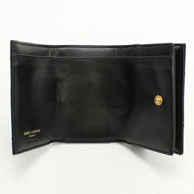 SAINT LAURENT 中古 サンローラン 三つ折り財布 レディース ブランド