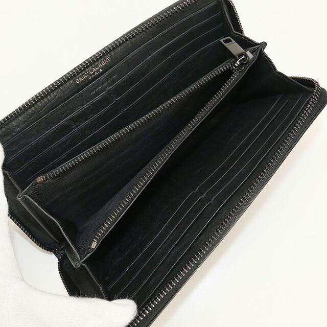 SAINT LAURENT 中古 サンローラン 長財布ラウンドファスナー