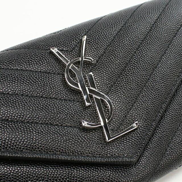 Saint Laurent 2つ折り財布 ブラック サンローラン サンローラン SAINT LAURENT 財布 二つ折り財布 折りたたみ財布 小銭