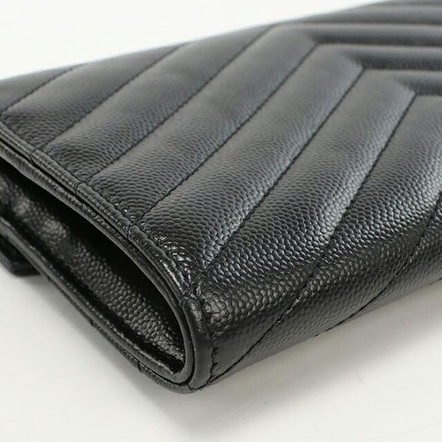 SAINT LAURENT 中古 サンローラン 長財布二折 レディース ブランド