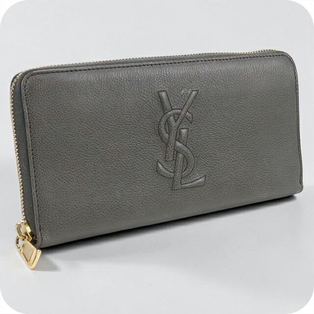 SAINT LAURENT 中古 サンローラン 長財布ラウンドファスナー 