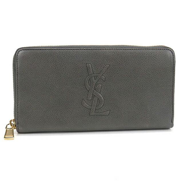 SAINT LAURENT 中古 サンローラン 長財布 ラウンドファスナー 