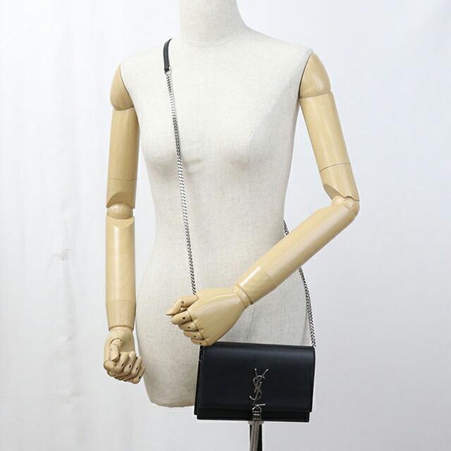 SAINT LAURENT 中古 サンローラン チェーンウォレット レディース
