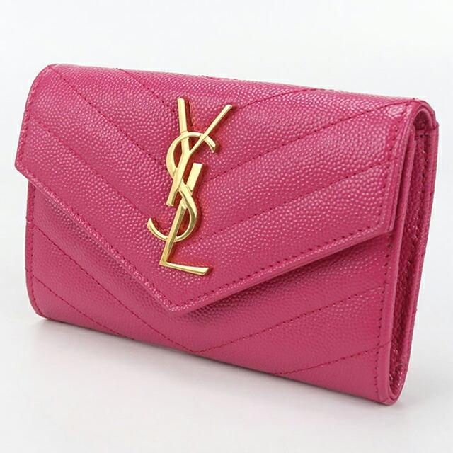 SAINT LAURENT 中古 サンローラン 名刺入れ コンパクト レディース