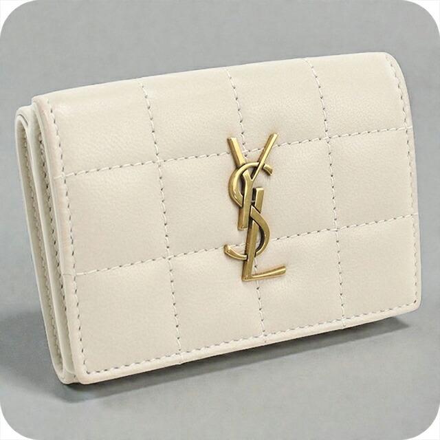 SAINT LAURENT 中古 サンローラン 三折財布 レディース ブランド