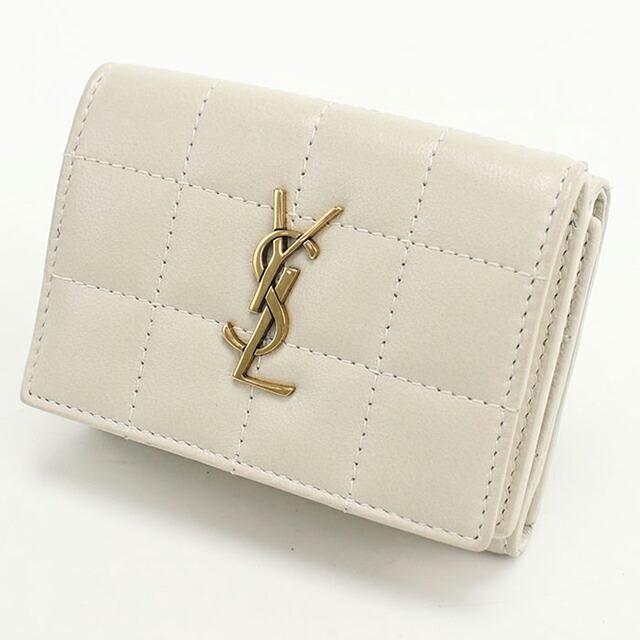 SAINT LAURENT 中古 サンローラン 三折財布 コンパクト レディース