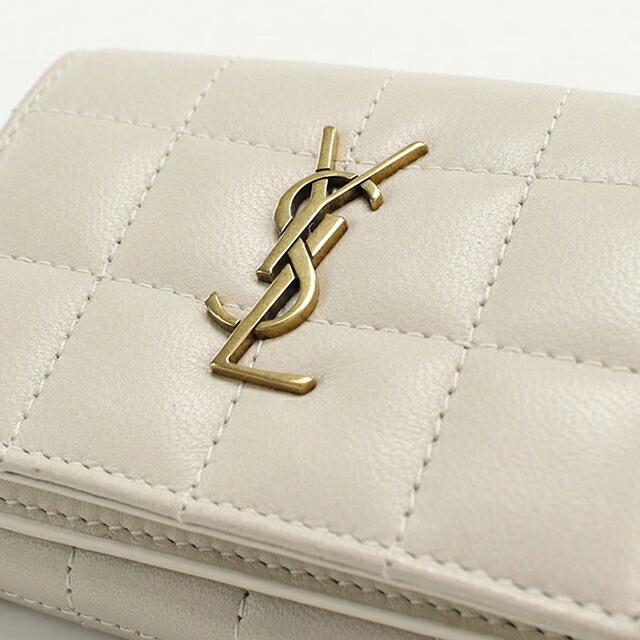 SAINT LAURENT 中古 サンローラン 三折財布 レディース ブランド