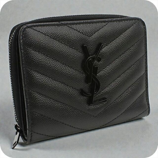 SAINT LAURENT 中古 サンローラン 二折財布 レディース ブランド