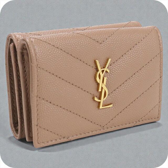 【Saint Laurent】オリガミ タイニーウォレット 三つ折り財布 Yves Saint Laurent（イヴ・サンローラン） SAINT LAURENT PARIS サン