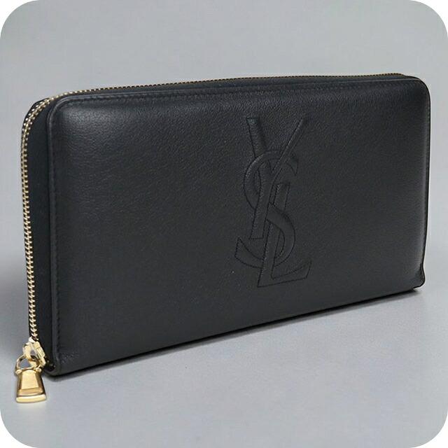 SAINT LAURENT 中古 サンローラン 長財布 ラウンドファスナー
