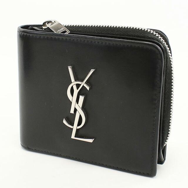 SAINT LAURENT 中古 サンローラン 二つ折り財布 二折財布 メンズ