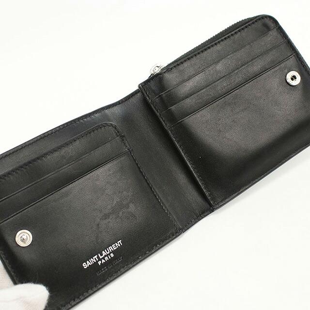 SAINT LAURENT 中古 サンローラン 二つ折り財布 二折財布 メンズ