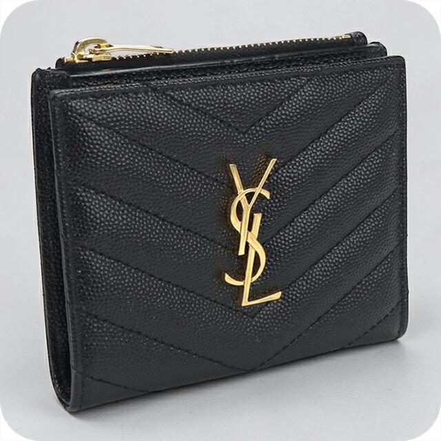 SAINT LAURENT 中古 サンローラン 二つ折り財布 二折財布 レディース