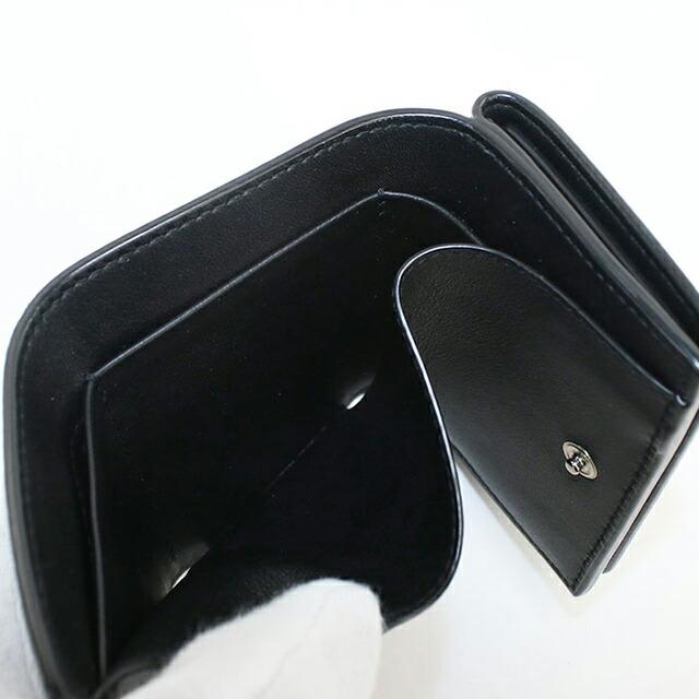【お値下げ中】Saint Laurent 三つ折り財布 ブラック SAINT LAURENT 中古 サンローラン 三つ折り財布 コンパクト 三折財布