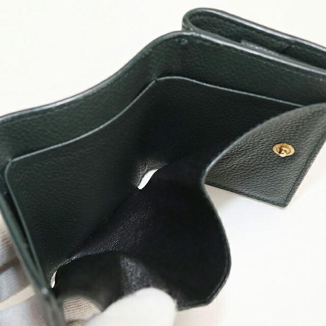 SAINT LAURENT 中古 サンローラン 三つ折り財布 コンパクト 三折財布
