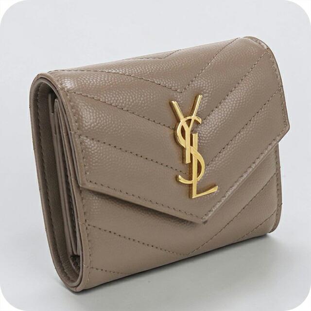 サンローラン SAINT LAURENT 財布 レディース 692031 モノグラム マルチフォールドウォレット SAINT LAURENT 中古 サンローラン 三つ折り財布 三折財布 レディース