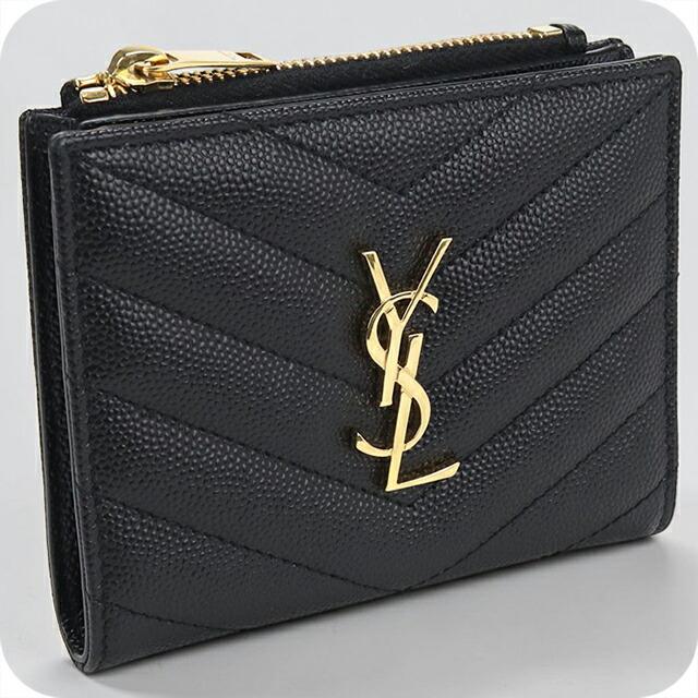 サンローラン バイフォールドウォレット モノグラム 575879 二つ折り財布 SAINT LAURENT - サンローラン バイフォールドウォレット モノグラム