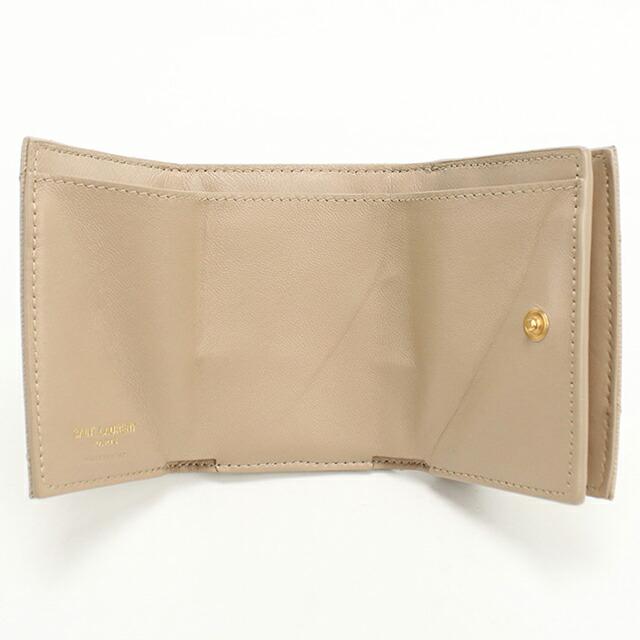 SAINT LAURENT 中古 サンローラン 三つ折り財布 三折財布 レディース