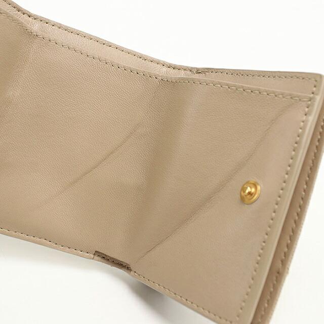 SAINT LAURENT 中古 サンローラン 三つ折り財布 コンパクト 三折財布