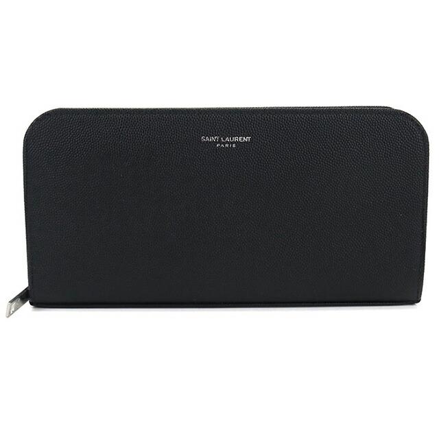 SAINT LAURENT 中古 サンローラン 長財布ラウンドファスナー メンズ 
