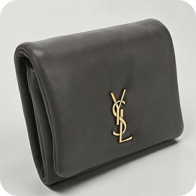 SAINT LAURENT 中古 サンローラン 三つ折り財布 三折財布 レディース