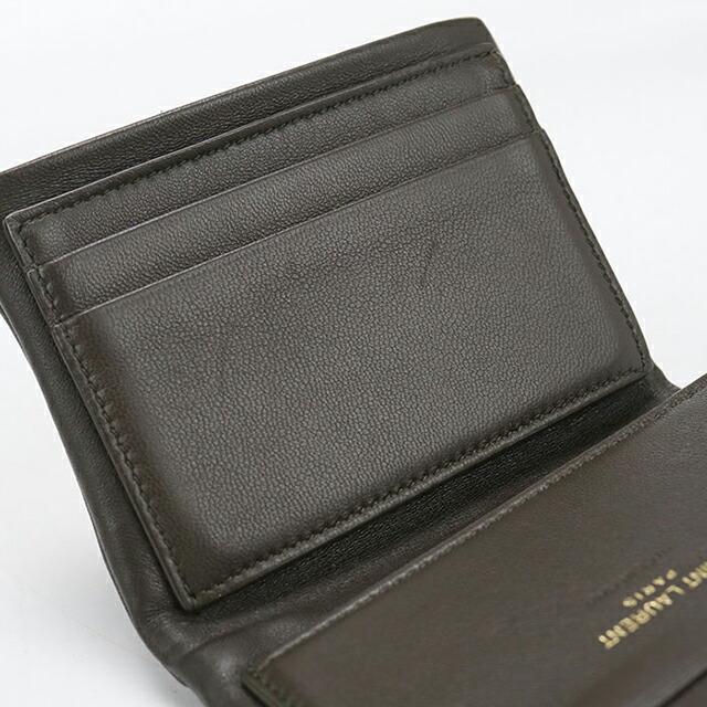 SAINT LAURENT 中古 サンローラン 三つ折り財布 三折財布 レディース