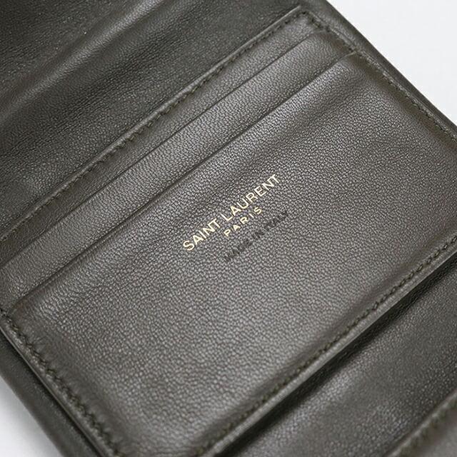 SAINT LAURENT 中古 サンローラン 三つ折り財布 三折財布 レディース