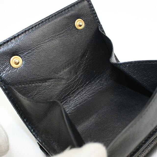 SAINT LAURENT 中古 サンローラン 三つ折り財布 三折財布 レディース