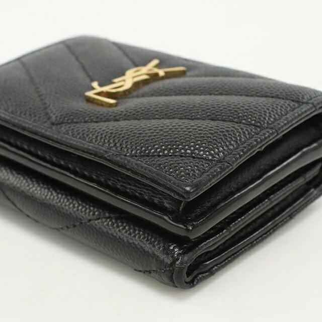 SAINT LAURENT 中古 サンローラン 三つ折り財布 三折財布 レディース