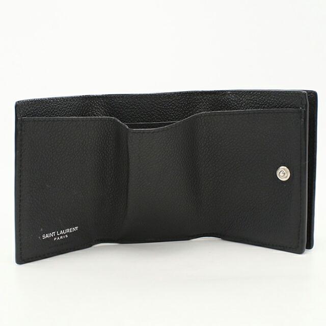 SAINT LAURENT 中古 サンローラン 三つ折り財布 三折財布 レディース