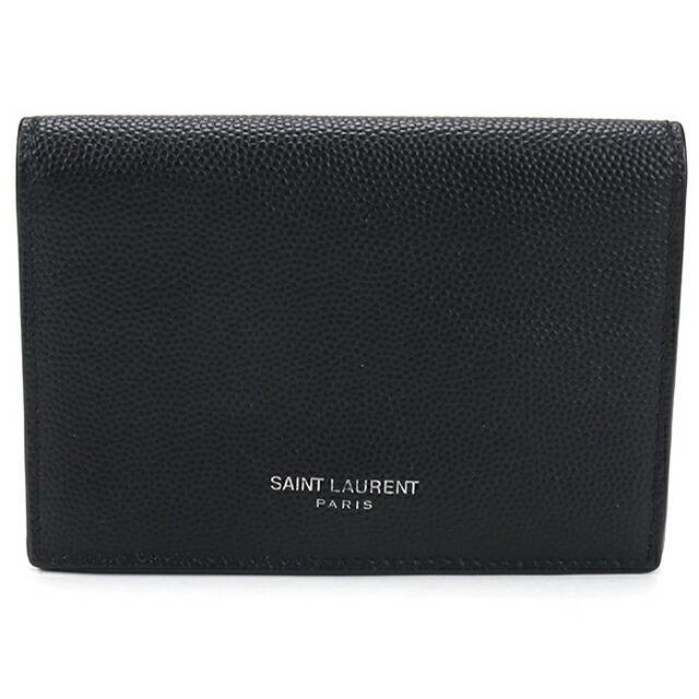 サンローラン　名刺入れ　カードケース SAINT LAURENT 中古 サンローラン 名刺入れ コンパクト メンズ