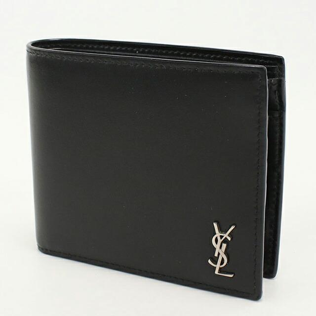 SAINT LAURENT 中古 サンローラン 二つ折り財布 コンパクト メンズ