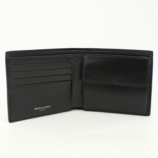 SAINT LAURENT 中古 サンローラン 二つ折り財布 コンパクト メンズ