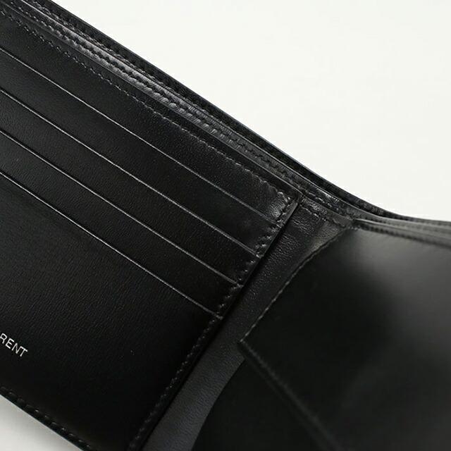 SAINT LAURENT 中古 サンローラン 二つ折り財布 コンパクト メンズ