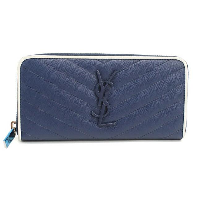 SAINT LAURENT 中古 サンローラン 長財布ラウンドファスナー