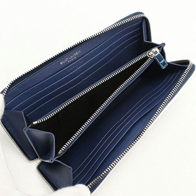 SAINT LAURENT 中古 サンローラン 長財布ラウンドファスナー