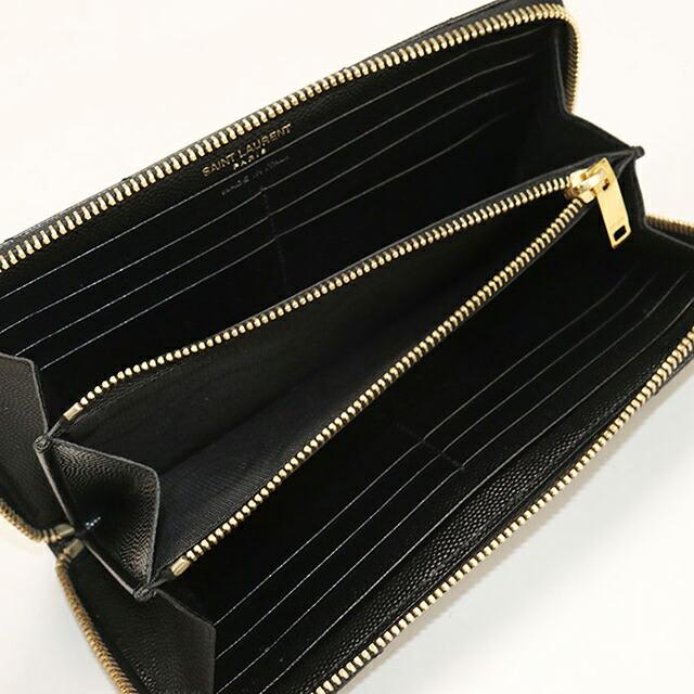 SAINT LAURENT 中古 サンローラン 長財布 ラウンドファスナー