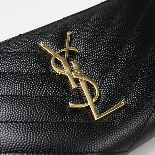 SAINT LAURENT 中古 サンローラン 長財布 ラウンドファスナー