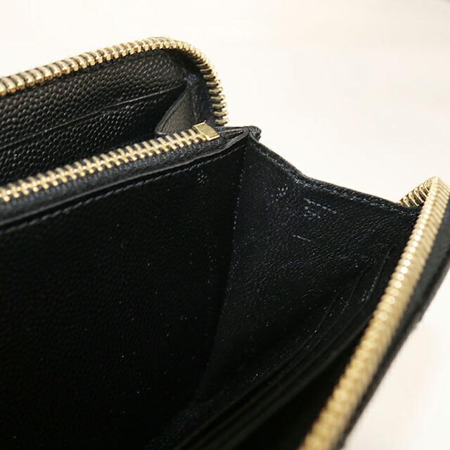SAINT LAURENT 中古 サンローラン 長財布ラウンドファスナー