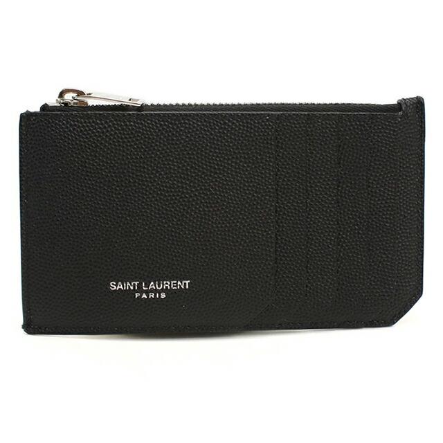 【希少】イヴサンローラン ヴィンテージ レザー ケース ポーチ  黒 SAINT LAURENT 中古 サンローラン メンズ コインケース コンパクト
