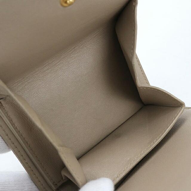 SAINT LAURENT 中古 サンローラン 三つ折り財布 コンパクト 三折財布