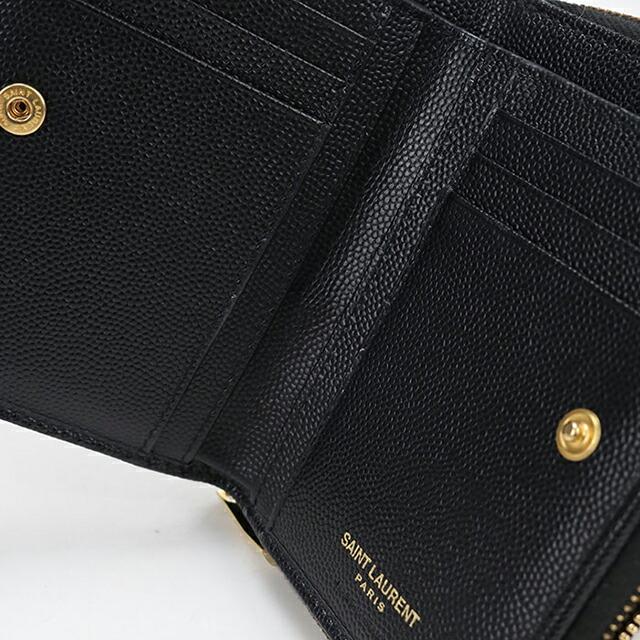 SAINT LAURENT 中古 サンローラン 二つ折り財布 コンパクト レディース