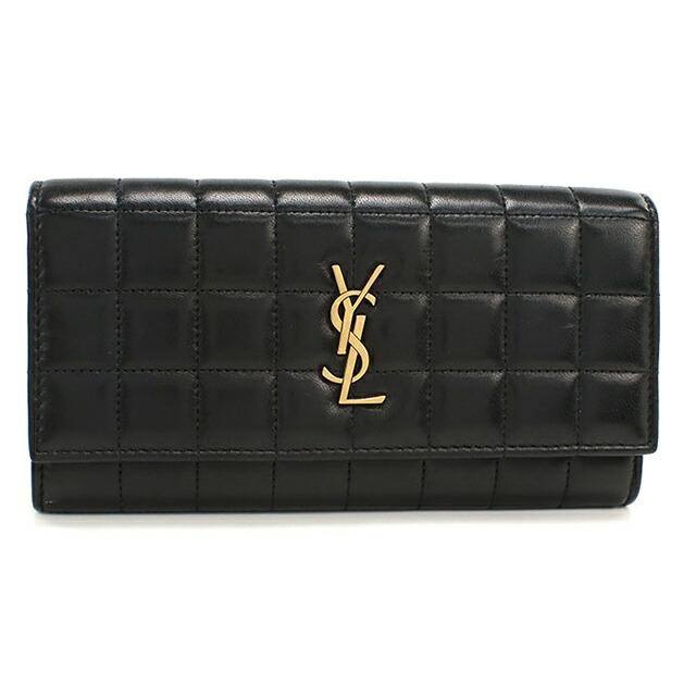 SAINT LAURENT 中古 サンローラン 長財布二折 レディース ブランド