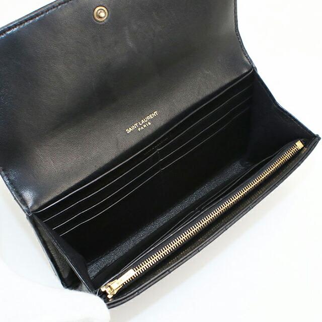 SAINT LAURENT 中古 サンローラン 長財布二折 レディース ブランド