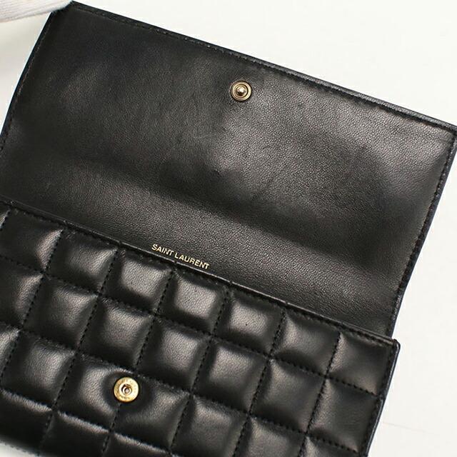 SAINT LAURENT 中古 サンローラン 長財布二折 レディース ブランド