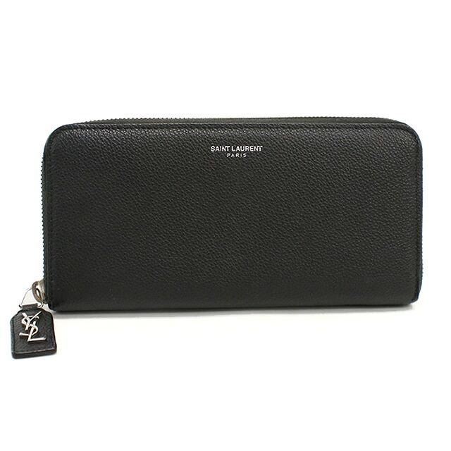 SAINT LAURENT 中古 サンローラン 長財布ラウンドファスナー メンズ