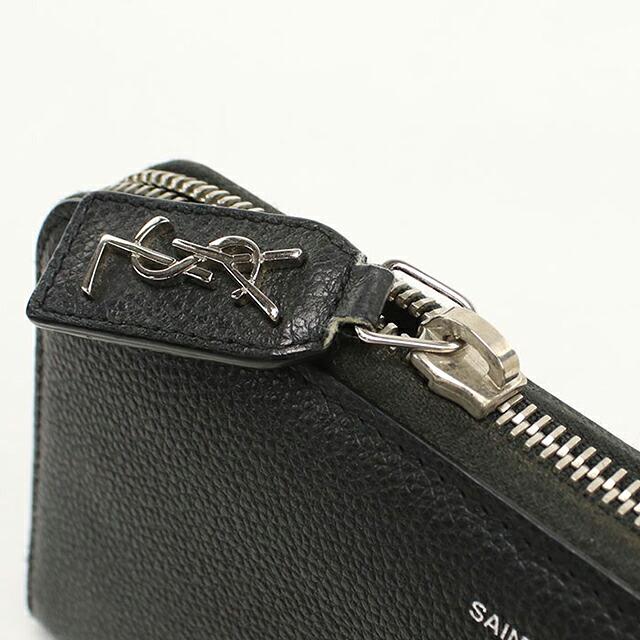 SAINT LAURENT 中古 サンローラン 長財布ラウンドファスナー メンズ
