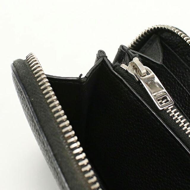 SAINT LAURENT 中古 サンローラン 長財布ラウンドファスナー メンズ