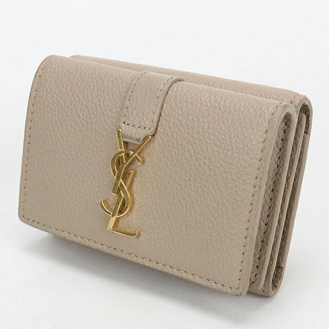 SAINT LAURENT 中古 サンローラン 三つ折り財布 三折財布 レディース